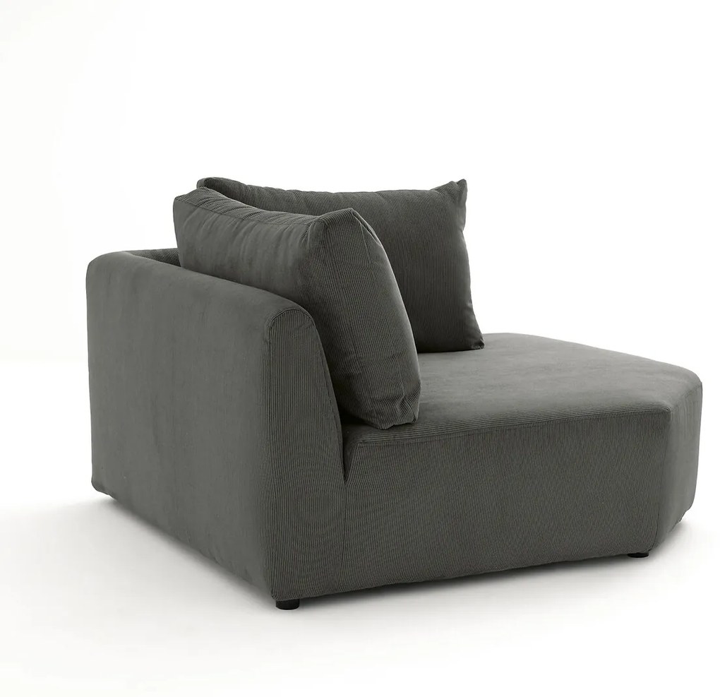 Moduleerbare hoekbank ribfluweel, Monica