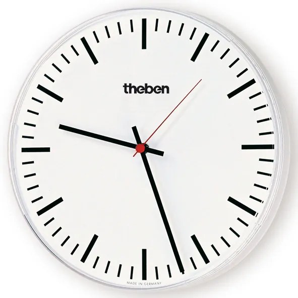 Theben 5009231 KNX-Osiria Osiria 240 SR KNX OSIRIA 240 SR KNX, enkelz. wandklok, binnen, D40cm, fijne strepen