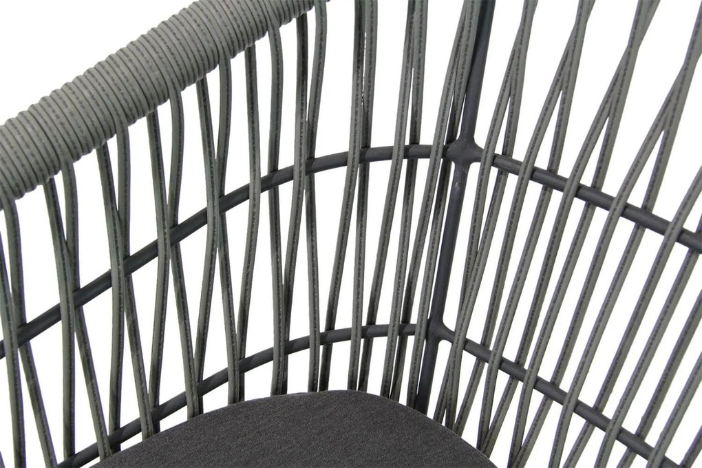 Tuinstoel Rope Grijs-antraciet Lifestyle Garden Furniture Western  antraciet