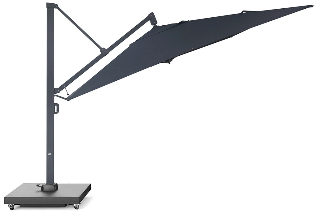 Zweefparasol  3.5x3.5m S1 (excl. voet) Grijs-antraciet Camello Mateo