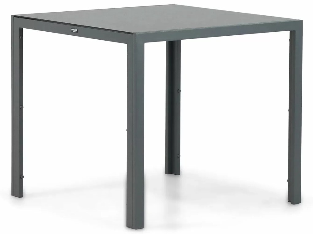 Dining Tuintafel vierkant 85 x 85 cm Aluminium Grijs Venustas