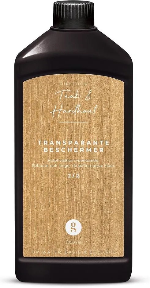 Goossens Eco Onderhoudsmiddel Teak & Hardhout, Transparante beschermer 1000ml