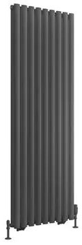 Eastbrook Tunstall dubbele radiator 60x180cm 2142W antraciet