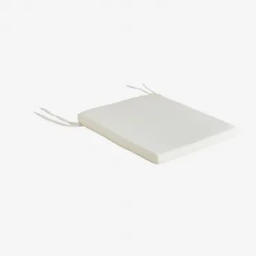 Elton Polyester Stoel Kussen Gardenia Wit - Sklum