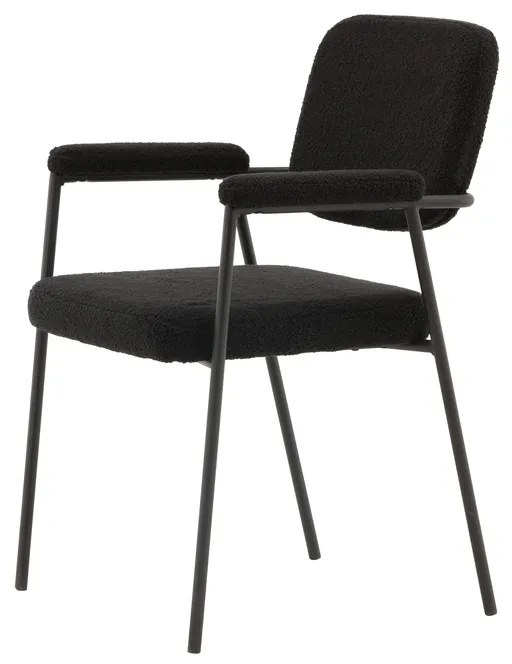 Jörn Eetkamerstoel - Gustav - Zwart - Fluweel - Jörn