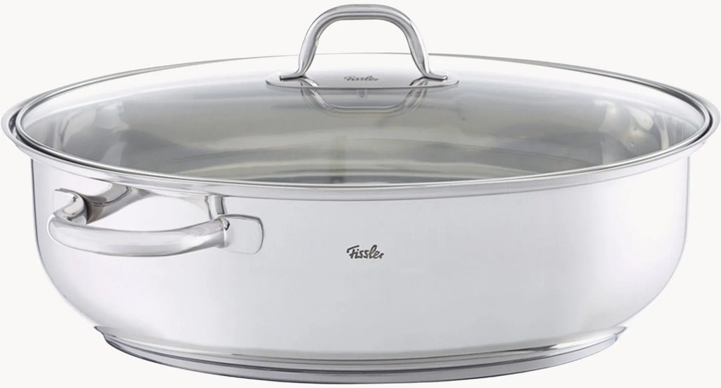 Ovale braadpan Classic van edelstaal, B 42 cm