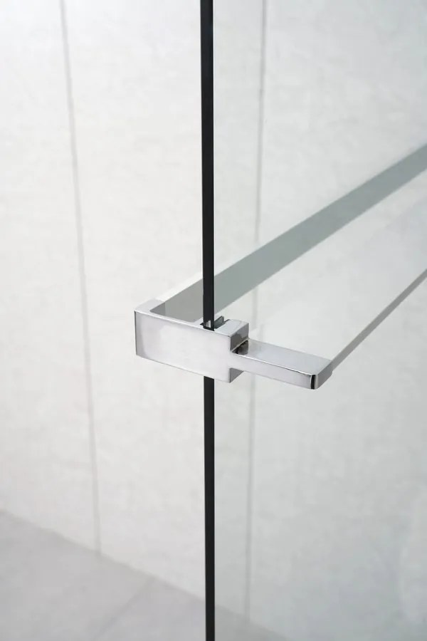 Sapho Shelf handdoekhouder en planchet voor douchewand chroom