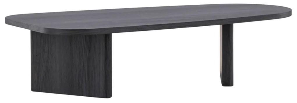 Organische Salontafel Zwart - 65 X 130cm.