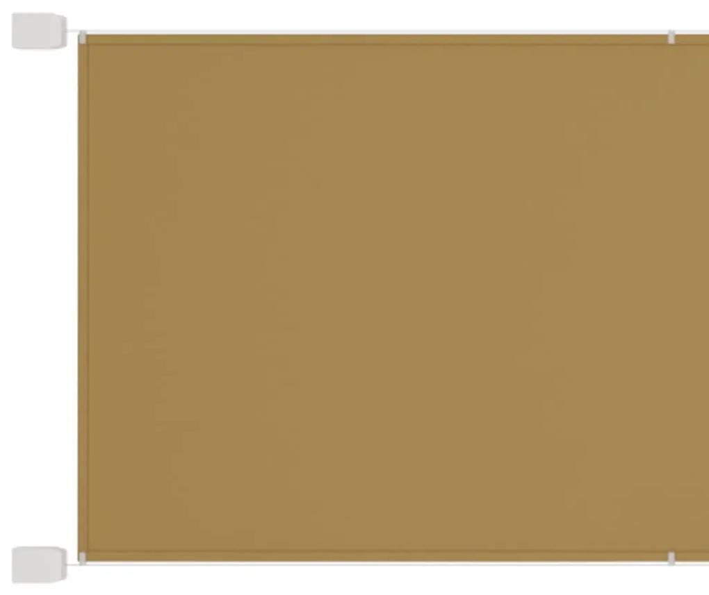 vidaXL Luifel verticaal 100x270 cm oxford stof beige