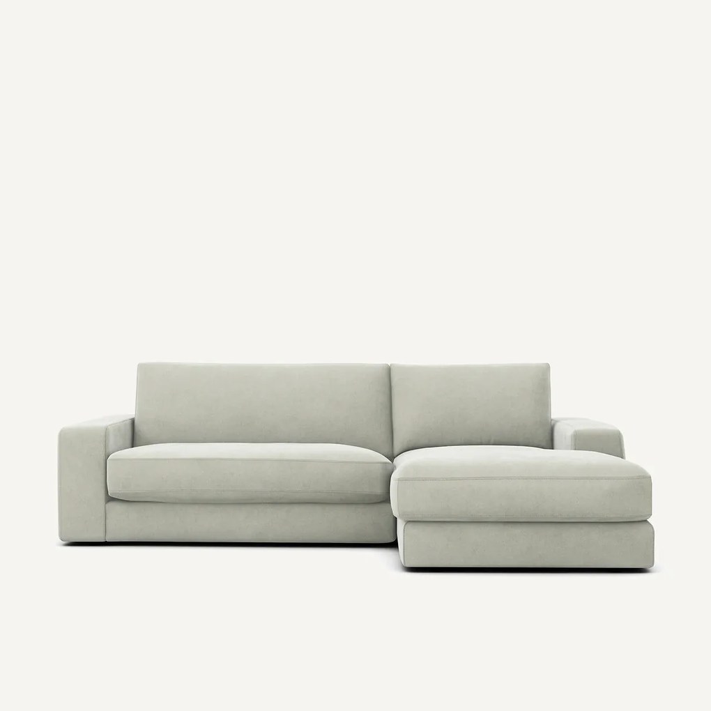 Stonewashed fluwelen hoekbank, SKANDER