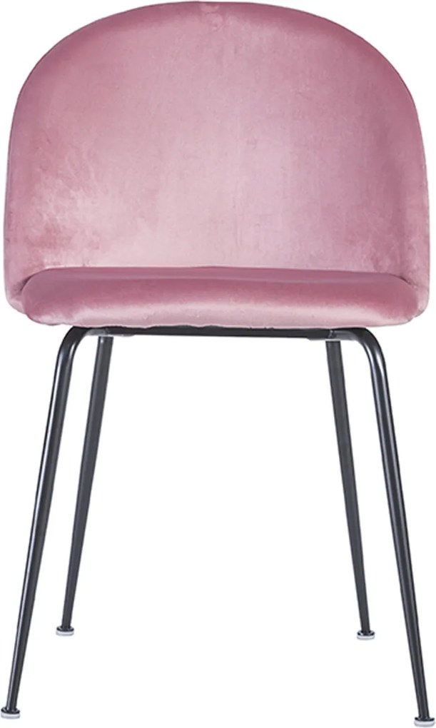 Set 4 Stoelen Zwart Dalnia Fluweel