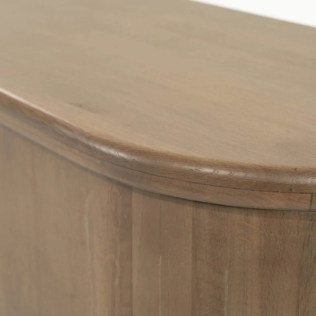 Eleonora Josh Tv-meubel Organische Vorm Eiken 180 Cm Bruin - 180x42x43cm.