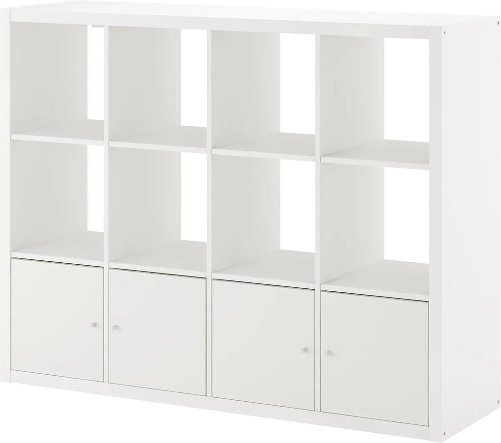 IKEA KALLAX Open kast met 4 inzetten 147x112 cm Wit Wit - lKEA