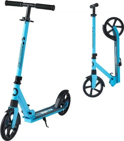 VEVOR Scooter (2 wielen) voor kinderen vanaf 8 jaar, stadsscooter, kinderscooter, straatscooter met in hoogte verstelbaar stuur en antislip platform, opvouwbare step tot 100 kg, zwart + blauw