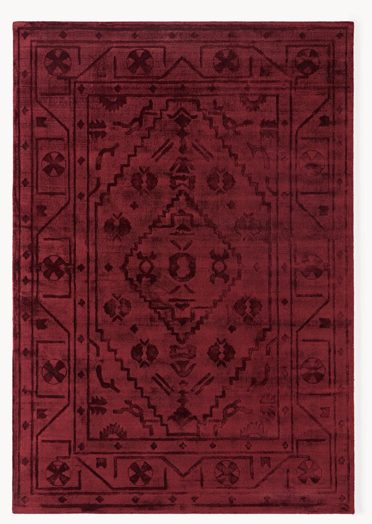 Handgeweven viscose vloerkleed Shaila