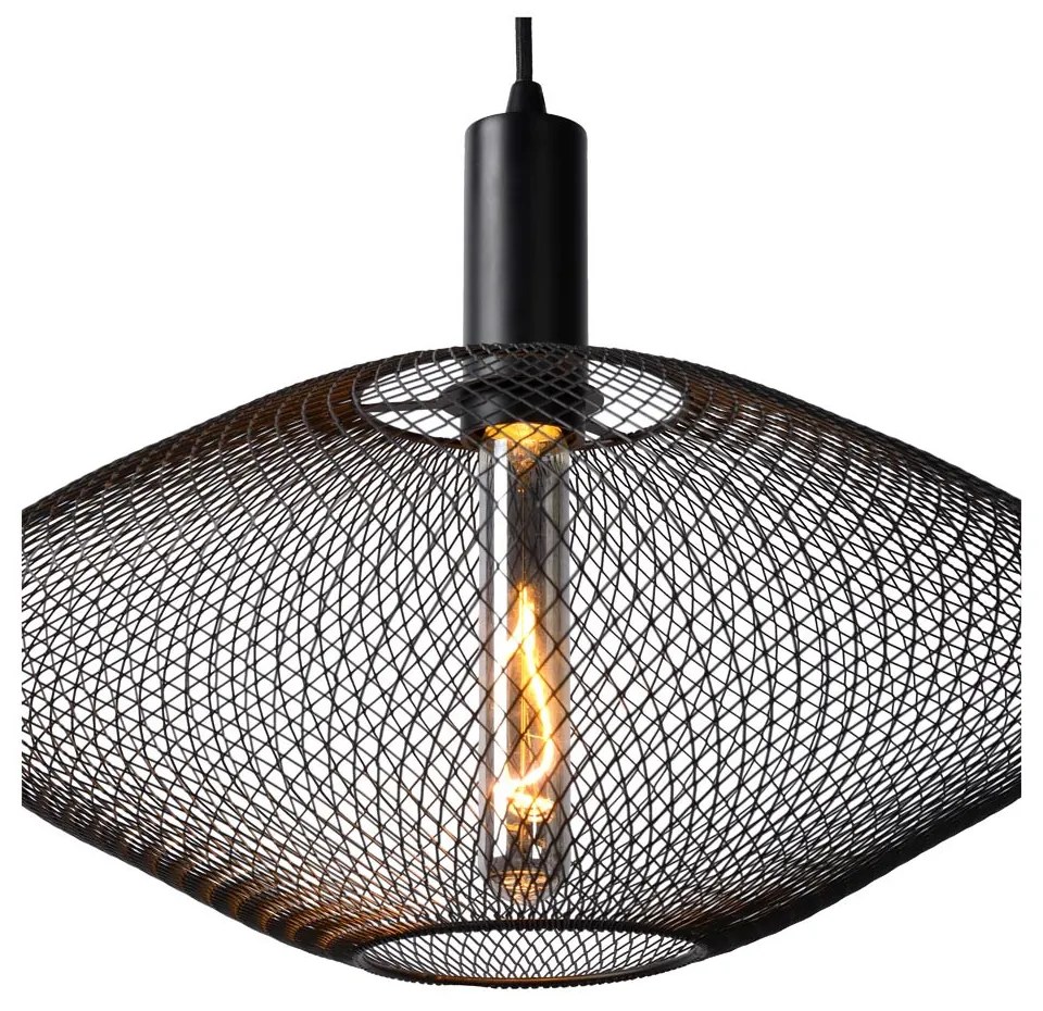 Lucide Mesh hanglamp 45cm 1x E27 zwart