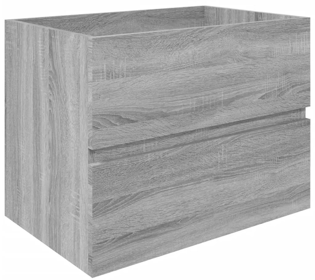 vidaXL Wastafelkast 60x38,5x45 cm bewerkt hout grijs sonoma eikenkleur