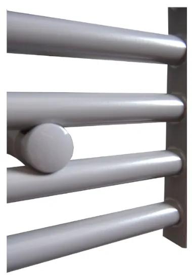 Sanicare design handdoekradiator 45x112cm zilver grijs
