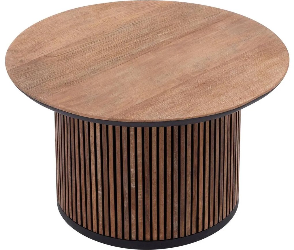 Goossens Salontafel Adel, Rond 60 x 60 cm met overstekend blad