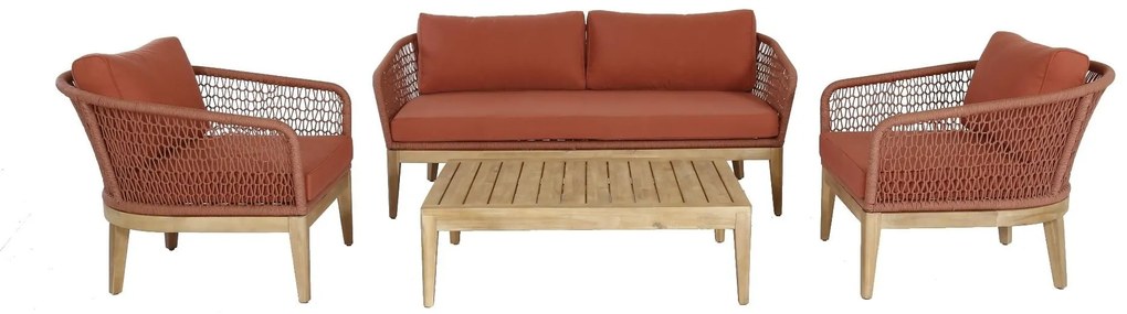 The Outsider Stoel-bank Loungeset - Palolo - Acacia - Terracotta- The Outsider