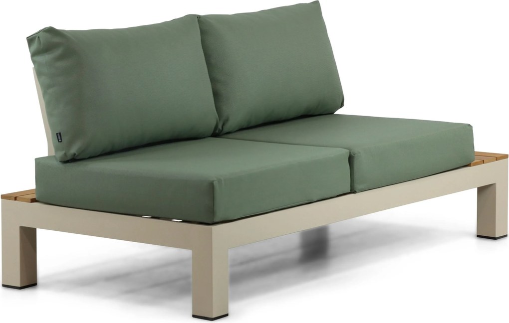 Loungeset 5 personen Aluminium/Teak Taupe Lifestyle Garden Furniture Vittoria