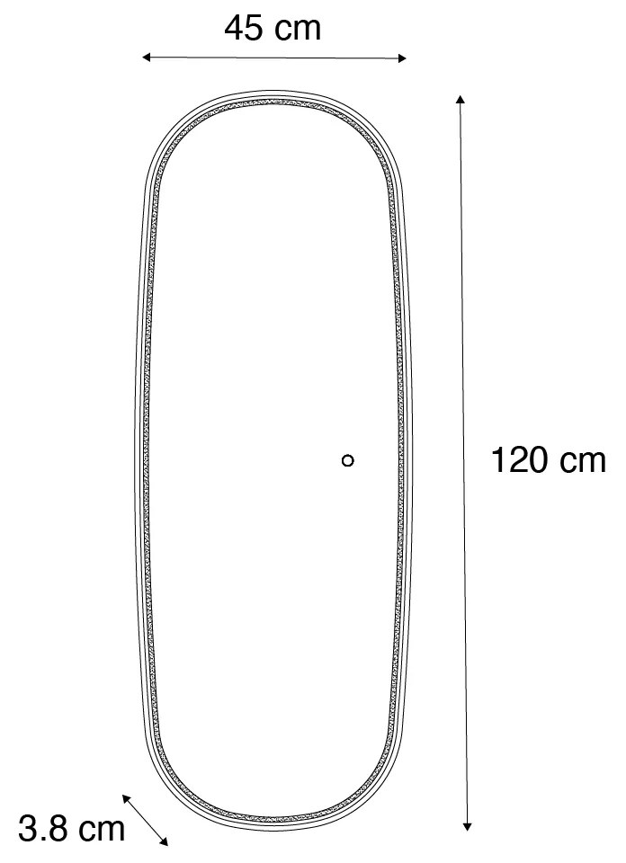 Moderne badkamerspiegel goud incl. LED en touch dimmer - Geraldien