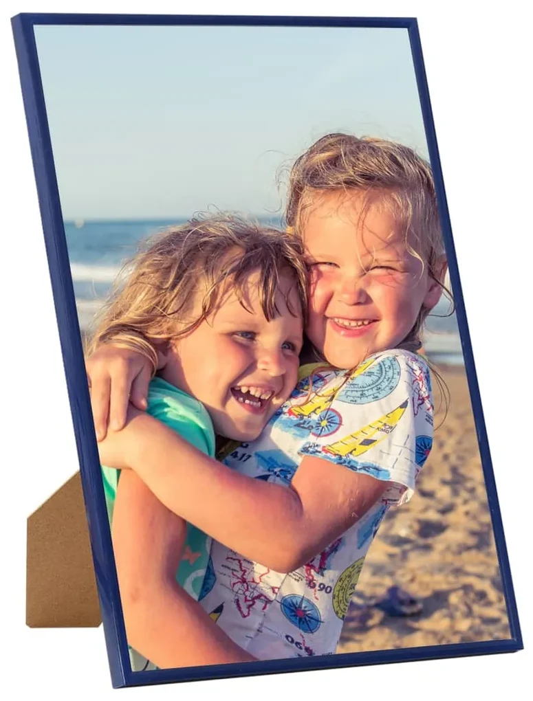 vidaXL Fotolijsten 5 st voor wand of tafel 29,7x42 cm MDF blauw