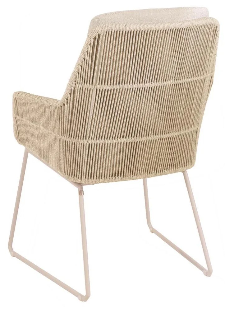 4 Seasons Outdoor Valencia tuinset latte met Quatro tafel met Robusto teak blad 220 cm * Sale * Tuinset beige weerbestendig