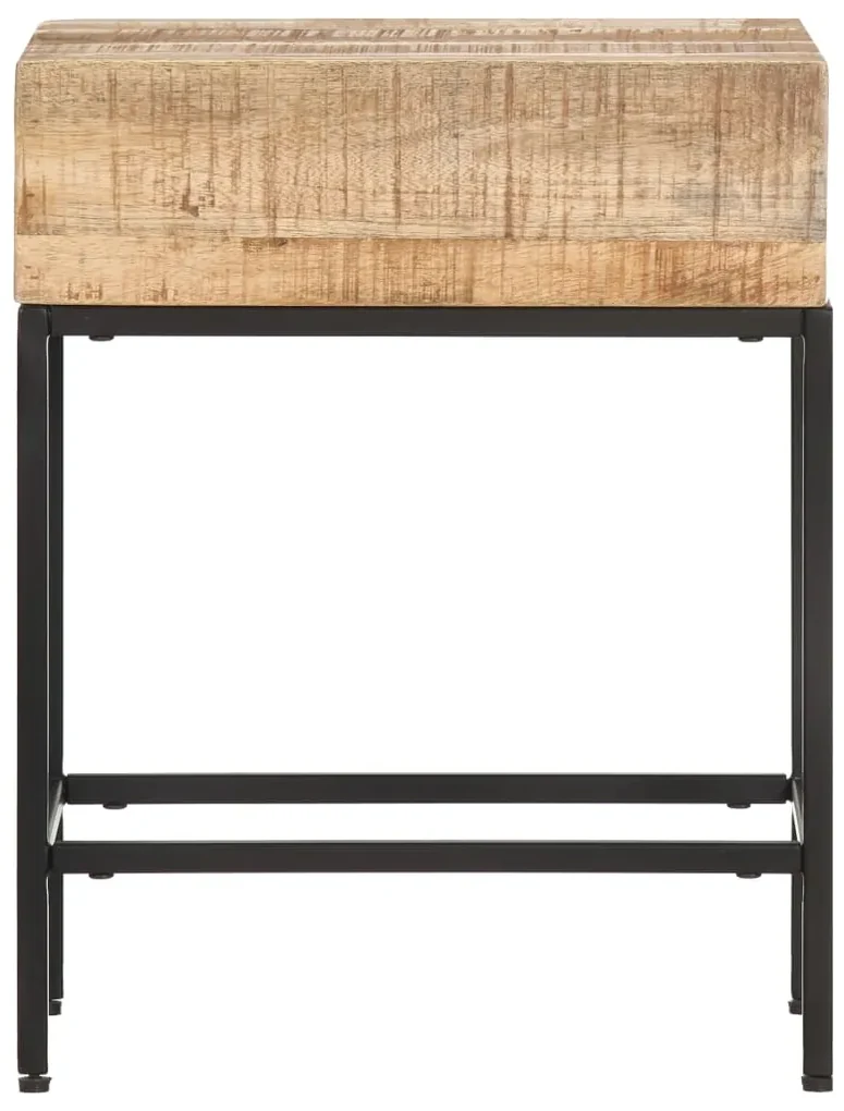 vidaXL Bijzettafel 40x30x50 cm massief ruw mangohout