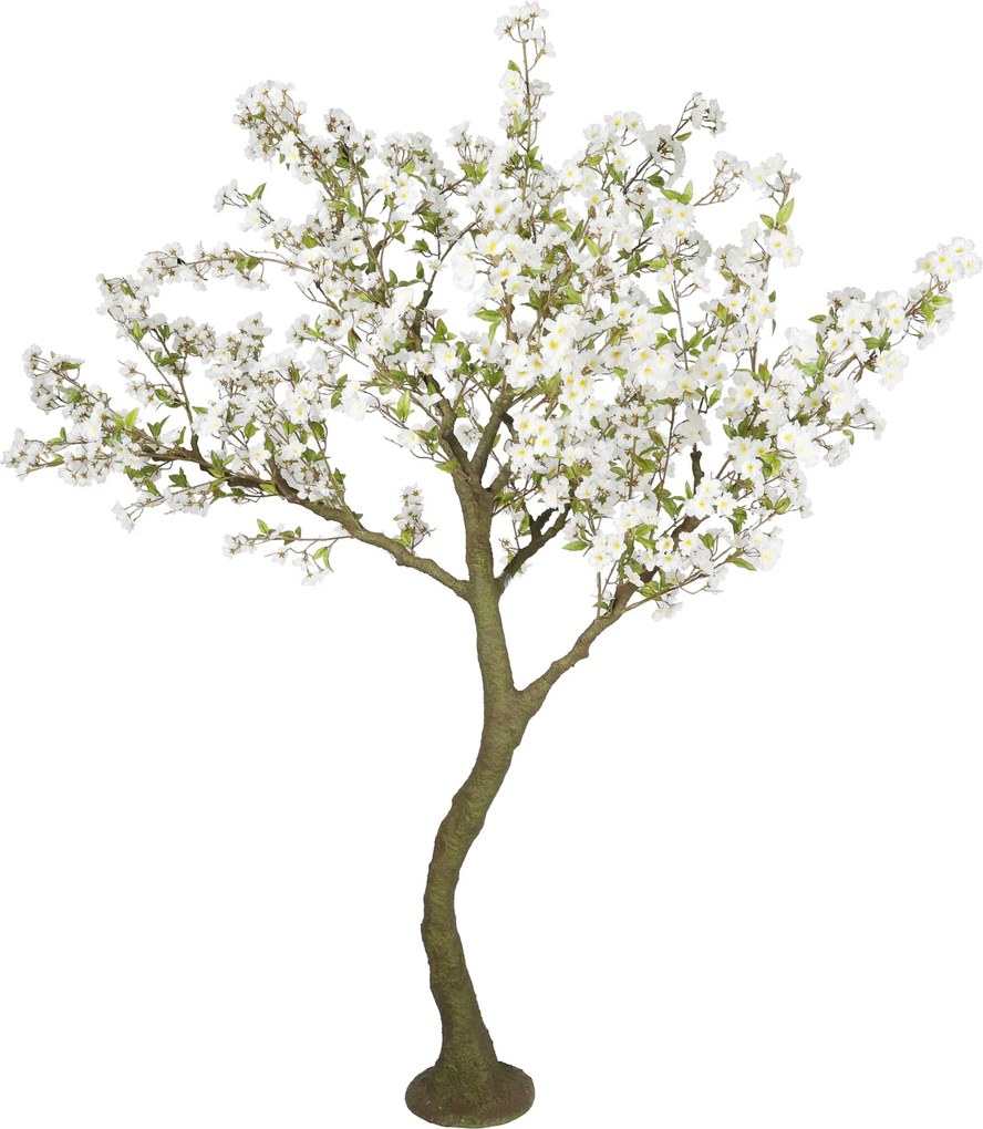 Kunstboom kersenbloesem wit dikke stam H240 cm