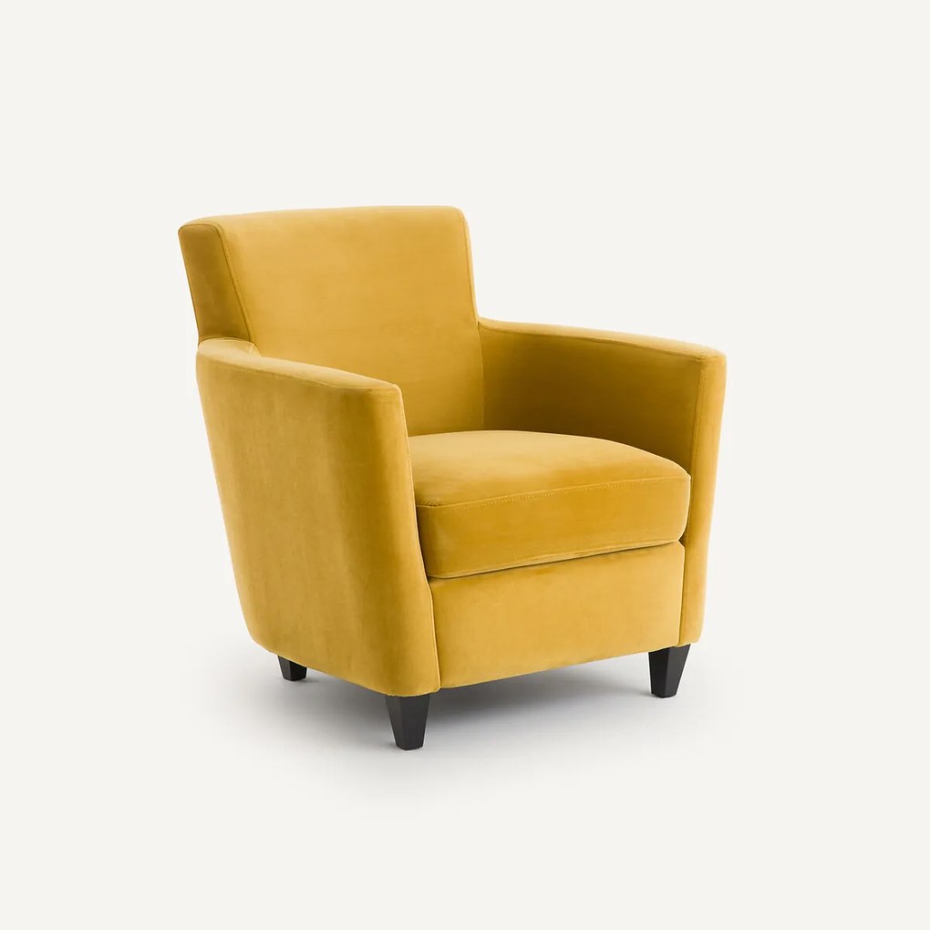 Fluwelen club fauteuil Mathesson