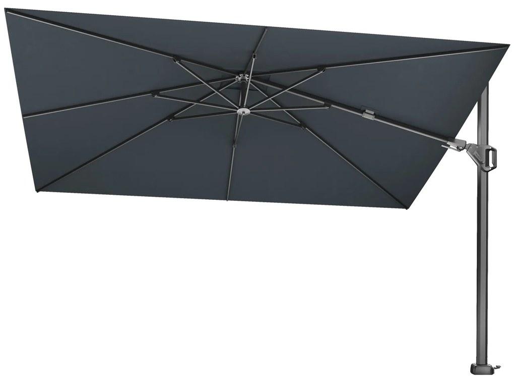 Platinum Challenger rechthoek zweefparasol T2 Premium - 2,6 x 3,5 m. - Faded black