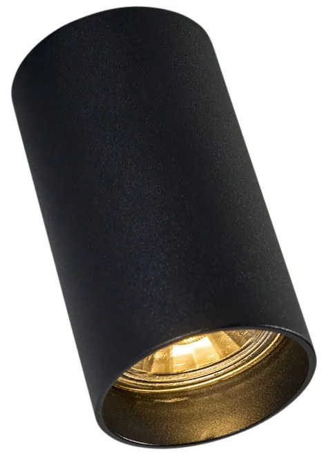 Smart moderne spot zwart incl. WiFi GU10 - Tuba