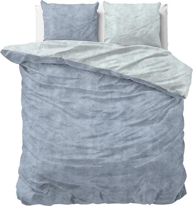 Sleeptime Elegance Twin Washed - Blauw Lits-jumeaux (240 x 220 cm + 2 kussenslopen) Dekbedovertrek