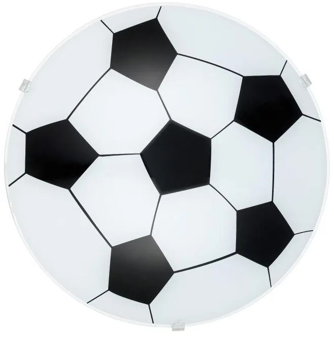Eglo -   Wandlamp  Junior Wit / Zwart  Glas