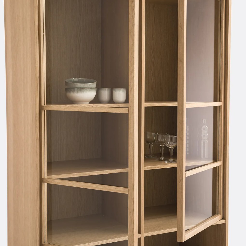 Modulaire vitrinekast 4 deuren 2 nissen, Senssia