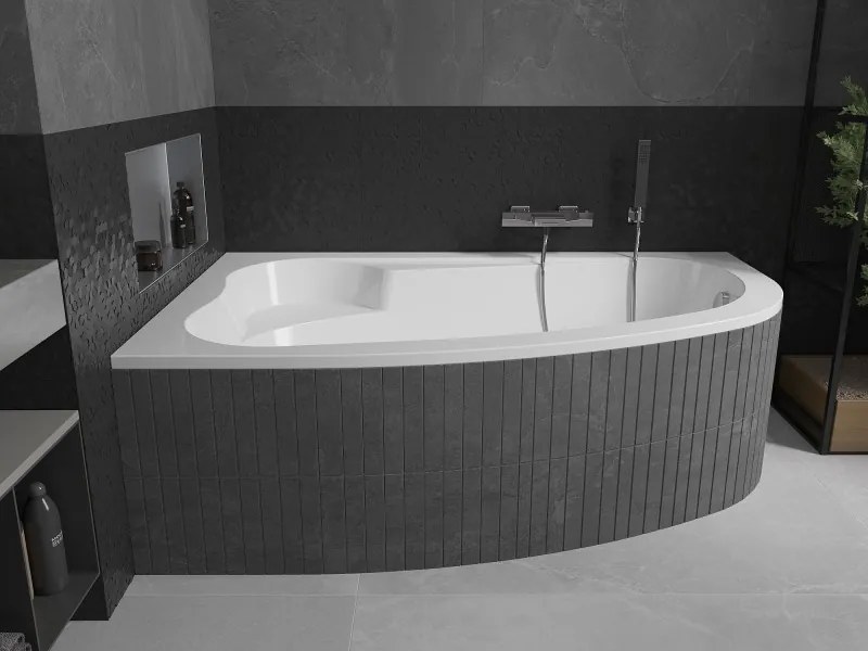Mexen Westa linker hoekbad 160 x 100 cm, wit - 560116010001