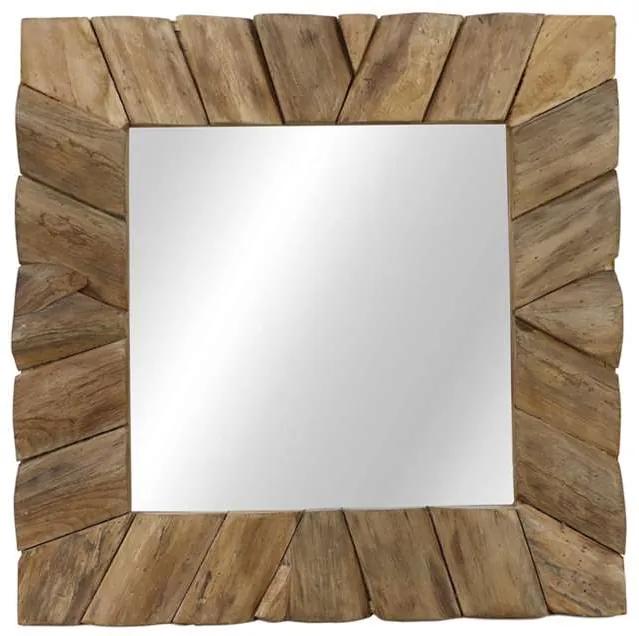 HSM Collection spiegel vierkant - naturel - 60x60x4 cm - Leen Bakker