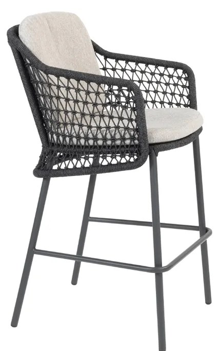 4 Seasons Outdoor Tramonti barstoel antraciet SALE  Tuinstoel    antraciet weerbestendig