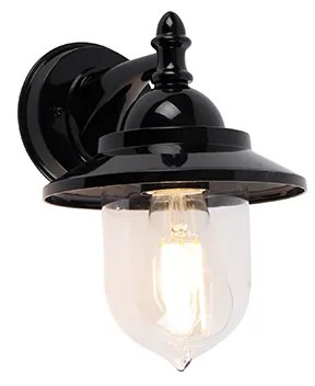 Klassieke buiten wandlamp zwart IP44 - Oxford