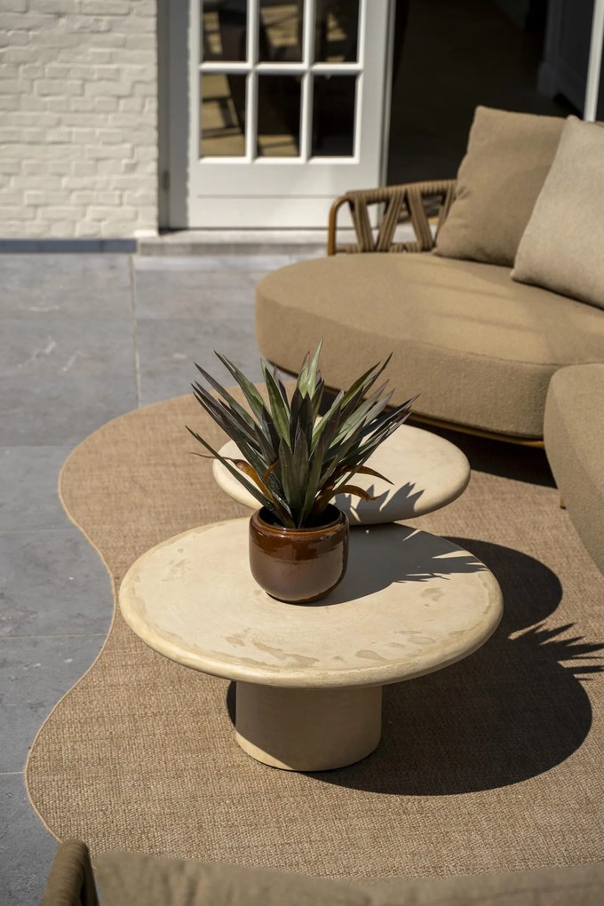 4 Seasons Outdoor Biarritz chaise loungebank amber SALE Loungebank beige weerbestendig