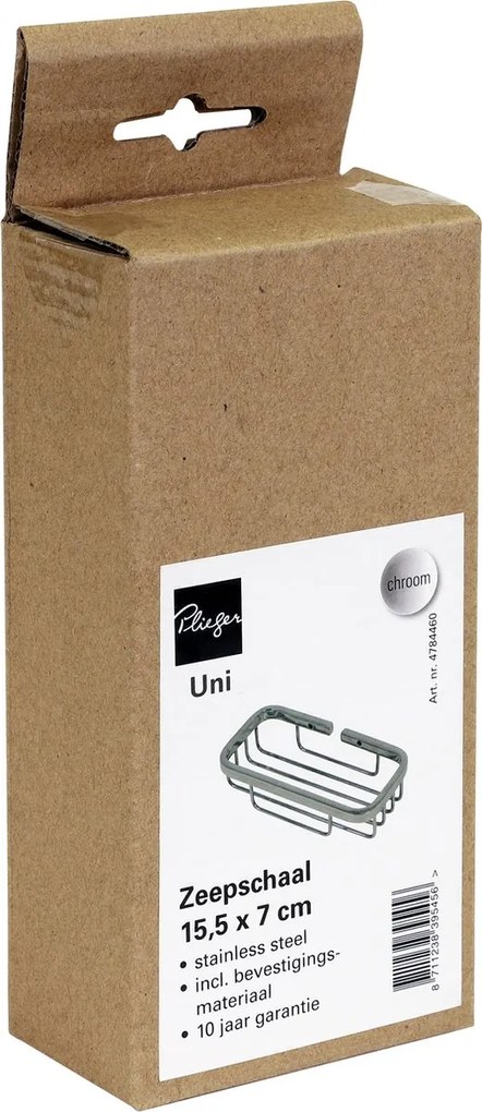 Plieger Vigo zeepschaal chroom