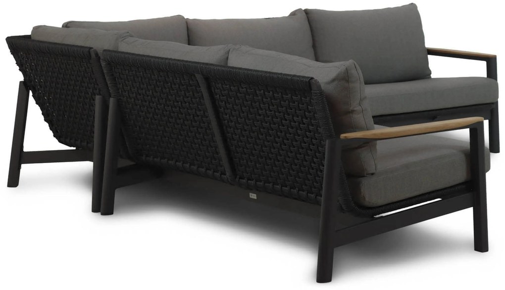 Hoek loungeset 5 personen Aluminium/rope Grijs Coco Ralph