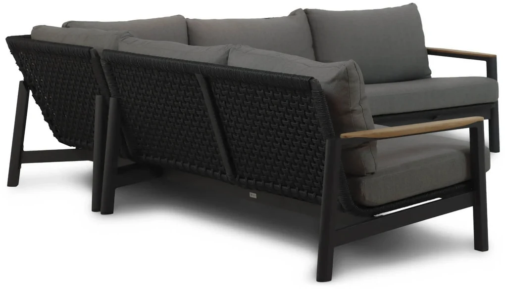 Hoek loungeset 6 personen Aluminium/Rope Grijs Coco Ralph/Riviera