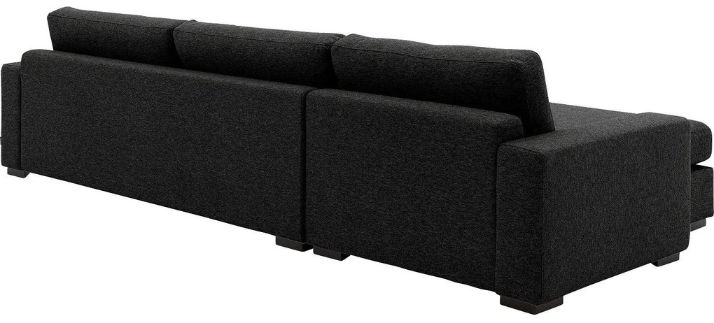 Goossens   antraciet, stof, 3-zits, stijlvol landelijk