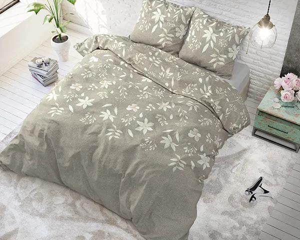 English Flower Taupe Taupe 200 x 220