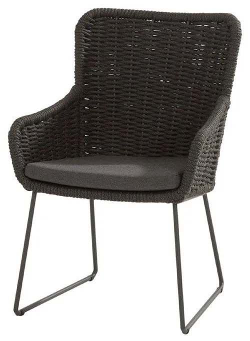 4 Seasons Outdoor Wing Dining Chair  Tuinstoel    zwart weerbestendig