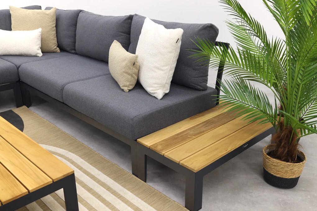 Avalounge loungeset - Aluminium/teakhout - 5 persoons