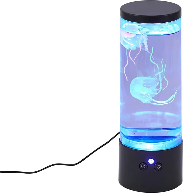 Bubbelbuis zwart 29cm incl. LED RGB - Dweller