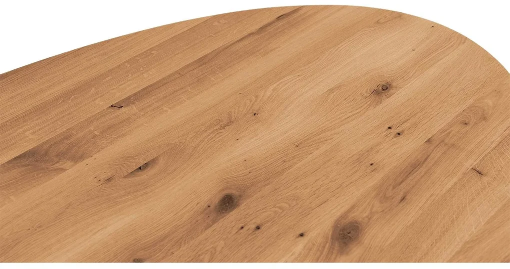 Goossens Eettafel Blade, Strak blad ovaal 200 x 110 cm 6 cm dik